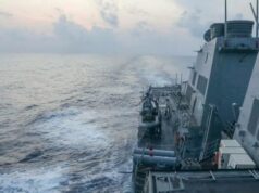 US warship sails through Taiwan Strait following China war games