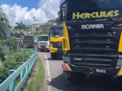 Dominican truckers protest services as airport project begins