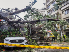 Taiwan hit by category 4 typhoon, at least 1 dead