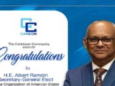 SVG Extend Congratulations to Newly Appointed Secretary General of OAS