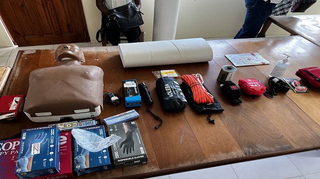 First Aid Items to be used during training