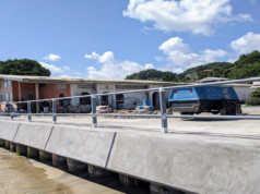 Work on Young Island Dock Seawall and Parking Lot Extension Nears Completion