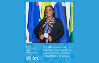 UN Spotlight on Vincentian Indigenous Youth Leader